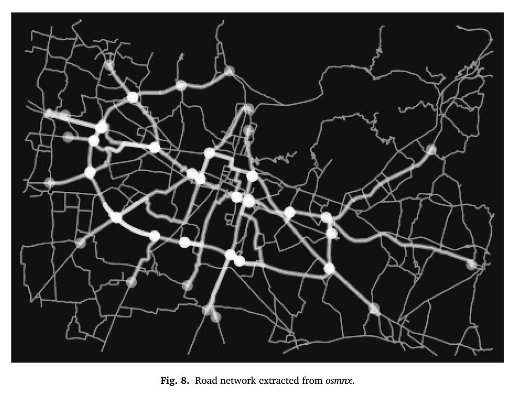 由osmnx提取的布雷西亚真实案例道路拓扑