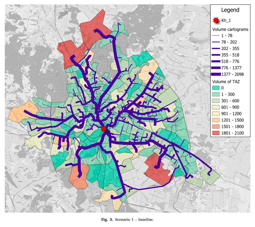 Fig. 3展示Scenario 1基线方案的铁路站点与志愿者配送格局。