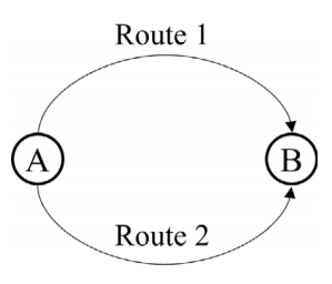 图4 单OD对网络示意(取自Fig.4)